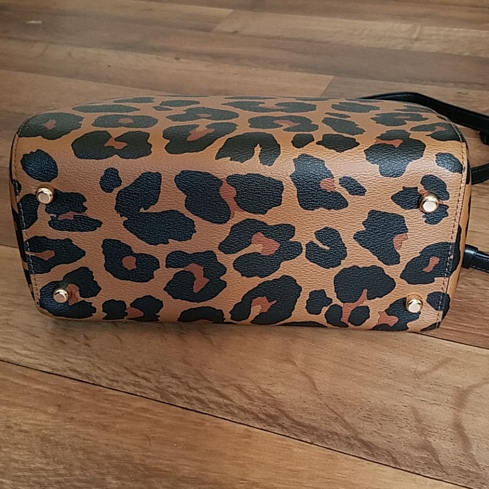 Coach Rowan Satchel Crossbody Leopard Print - Picture 4 of 8
